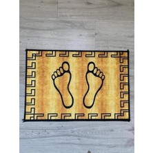 HBMB Store Banyo Ayak Paspası, Sarı, Süngerli, Modern Stil, Ayak Havlusu