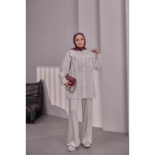 Bwest Poplin Gömlek - Ekru