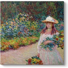 Sync Ticaret Jeune Fille Dans Le Jardin De Giverny Tablosu 30 x 30