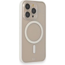 Durukar®  iPhone 14 Pro Kılıf Grand Magneticsafe Kapak - Beyaz