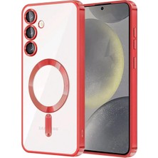 Durukar®  Samsung Galaxy S23 Plus Kılıf Kross Magneticsafe Kapak - Kırmızı