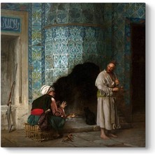 Sync Ticaret Jean Leon Gerome - Ocak Başında Sohbet Tablosu 30 x 30