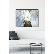 Sync Ticaret Vakit Nakittir Time Is Money Girişimcilik Çerçeveli Tablo 30 x 40CM