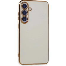 Durukar®  Samsung Galaxy S24 Plus Kılıf Volet Silikon - Beyaz