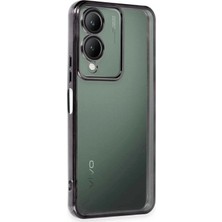 Durukar®  Vivo Y17S Kılıf  Lensli Silikon - Siyah