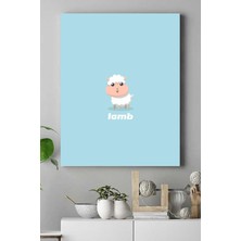 Sync Ticaret (PSTER16751) Küçük Kuzu Çocuk Odası Kanvas Tablo 50 x 70