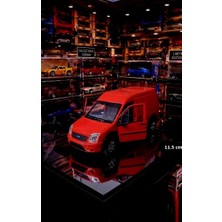 Oyuncak Sahili Ford Tourneo Connect Diecast Metal 11.5 cm Araba Koleksiyon Model Orijinal Kapılar Açılır Metalic Kırmızı