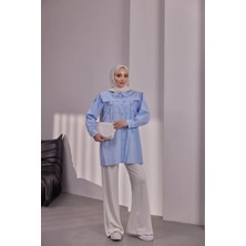 Bwest Poplin Gömlek - Mavi