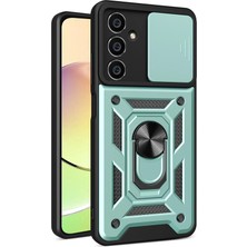Durukar®  Samsung Galaxy A05S Kılıf Pars Lens Yüzüklü Silikon - Yeşil