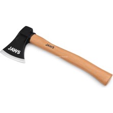 Larskas Jaws Kamp Baltası, 600 Gram, Dökme Çelik Baş, 35 cm Kayın Sap, Isıl Işlemli, Elektrostatik Toz Boyalı, Normal Tutuş, Odun Kesme, Kamp, Bahçe, Av Kullanımı