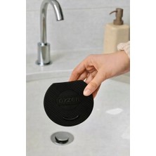 Larskas Lavabo Kötü Koku Giderici Önleyici Silikon Mat Sızdırmaz Lavabo Tıkacı Lavabo Tıpası Evye Kapağı (Siyah)