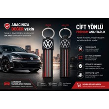 YSN Sounds Volkswagen Anahtarlık Çizgili , Vw Araç Anahtarlık - Volkswagen Çift Yönlü Araba Anahtarlığı
