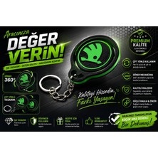 YSN Sounds Skoda Anahtarlık , Skoda Döner Araç Anahtarlık - Skoda Çift Yönlü Araba Anahtarlığı