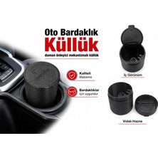 YSN Sounds Oto Küllük , Bardaklıkta Kullanılan Küllük , 11CM Boy , Koku Önleyici Araba Küllüğü