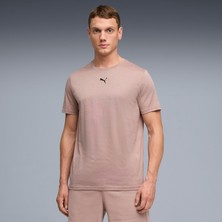 Puma Essentials Heather Cat Erkek Krem Antrenman T-Shirt.88