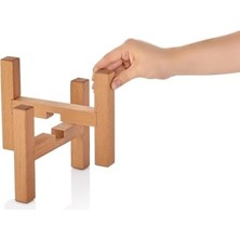 Larskas Mini Saksı Ayağı Saksı Standı 15X11 cm Ahşap Saksılık Kaktüs Sukulent Saksılığı