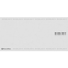 Larskas Gravastar Gaming Mouse Pad 80X40, Kaymaz Tabanlı, Su Geçirmez ve Hassas Yüzeyli Oyuncu Mousepad (Beyaz)