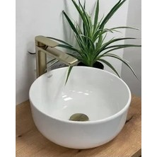 Turkuaz Cerastyle Aqua 33 cm Mini Tezgah Üstü Çanak Lavabo