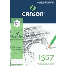Larskas 1557 Resim ve Çizim Blok 120GR A3 40YP Üstten Spiralli Resim Defteri