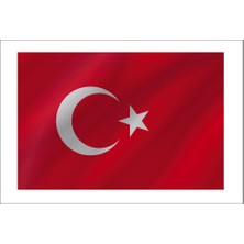 Sticker Fabrikası Türk Bayrağı Ay Yıldız Türkiye Sticker 00969