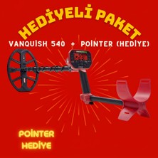 Minelab Vanquish 540 Dedektör + Hediye Pointer Dedektörü