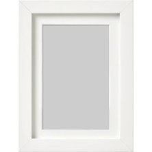 Sync Ticaret Rödalm 13X18 cm Beyaz Ahşap Çerçeve, Derin Kalın Kenarlı Fotoğraf Resim Çerçevesi
