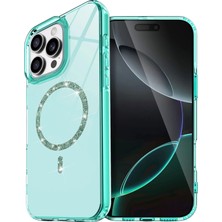 Durukar®   iPhone 15 Pro Max Live Diamond Magsafe Kapak - Yeşil