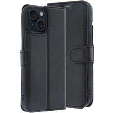 Durukar®   iPhone 15 Trend S Plus Kapaklı Kılıf - Siyah