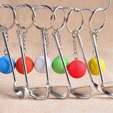 TKÇ Gerçekçi Golf Tasarımlı Şık Anahtarlık Kolye Çanta Süsü Golf Keychain