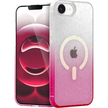 Durukar®   iPhone 16E Pummel Shiny Magsafe Kapak - Pembe