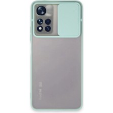 Durukar®   Redmi Note 11 Pro Plus 5g Kılıf Palm Buzlu Kamera Sürgülü Silikon - Turkuaz