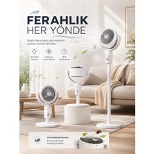 Belle Fusion Mey Ithalat® 5 Kademeli Hız Ayarıyla Güçlü Hava Akışlı Dikey Vantilatör