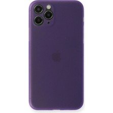 Durukar®  iPhone 11 Pro Max Kılıf Pp Ultra Ince Kapak - Mor