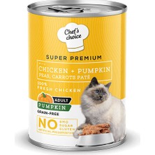 Chef's Choice Chefs Choice Pumpkin Pate Chicken Tavuklu Balkabaklı Tahılsız Ezme Yetişkin Kedi Konservesi 24 Adet 400 gr
