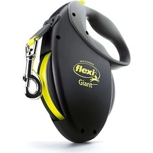 Flexi New Neon Otomatik Şerit Köpek Gezdirme Tasması Giant Medium 8 mt Siyah