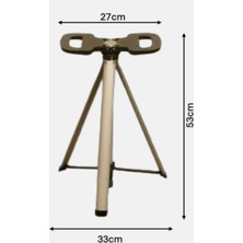 Mey İthalat Mey Ithalat® Katlanabilir Baston Tabure, Walking Stick And Portable Stoo