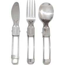 Madfox Heavy Duty 3in1 Katlanır Çatal Kaşık Bıçak Seti