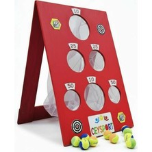 CEYSPORT Ahşap Top Atma Puanlı Kırmızı