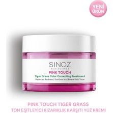 Sinoz Pink Touch Tiger Grass Anında Ton Eşitleyici Onarıcı Yüz Bakım Kremi 15 ml (Açık Tenler İçin)