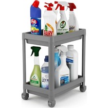 Sync Ticaret Orret Home 2 Katlı Tekerlekli Tezgah Altı Raf Organizer Düzenleyici Raf Ünitesi, Evye Altı Dolap Içi