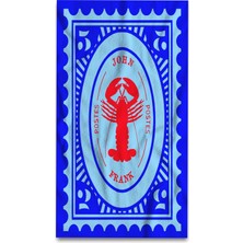 John Frank Unisex Plaj Havlusu JFSS23TW22-LOBSTER