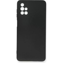 Mey İthalat Mey Ithalat®  Samsung Galaxy M51 Kılıf Nano Içi Kadife Silikon - Siyah