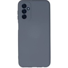 Mey İthalat Mey Ithalat®  Samsung Galaxy M23 Kılıf Nano Içi Kadife Silikon - Gri