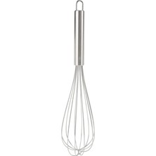 Sync Ticaret Çelik Çırpıcı, 35 Cm, Metal Gövde, Gri, Paslanmaz, Ergonomik Tasarım, Derin Kap Uyumlu
