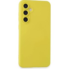 Mey İthalat Mey Ithalat®  Samsung Galaxy S23 Fe Kılıf Nano Içi Kadife Silikon - Sarı
