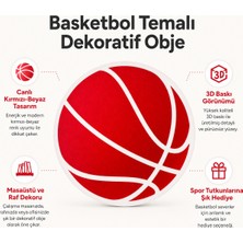 Ovra Basketbol Dekoratif Obje 3D Baskı Masaüstü Oda Dekoru