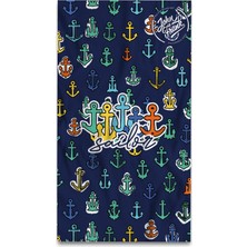 John Frank Unisex Plaj Havlusu JFSSTW04-ANCHOR Navy