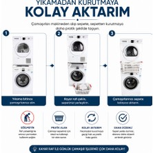 Supervac Çamaşır Makinesi Kurutma Makinesi Kayar Raflı Istifleme Birleştirme Kiti Altus ile Uyumlu