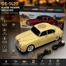 farissu GS-1420 Klasik Nostaljik Araba Figürlü Bluetooth Hoparlör - 10W Güçlü Ses Sitemi