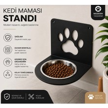 Falcon Demir Çelik Kedi Köpek Mama ve Su Kabı Standı/ Kedi Köpek Mama ve Su Kabı Rafı